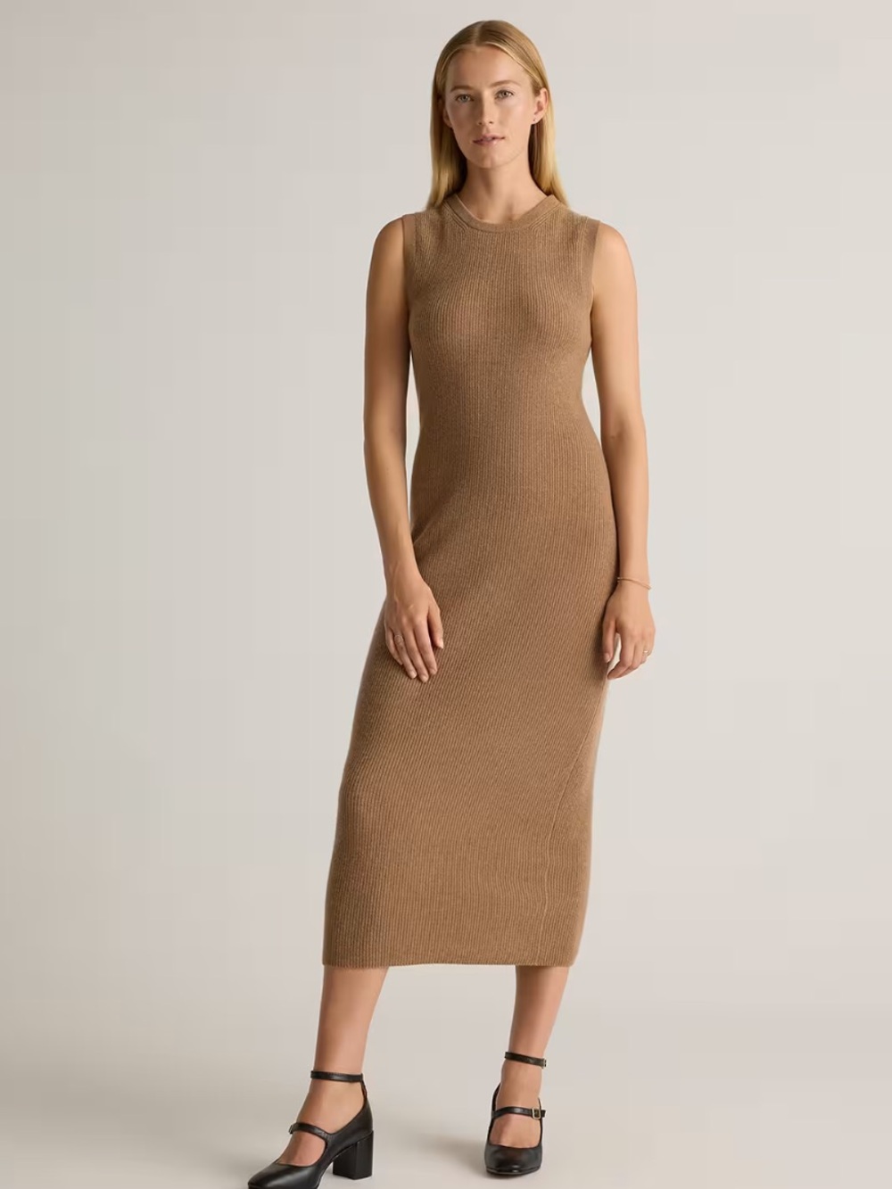 Quince Mongolian cashmere sweater dress